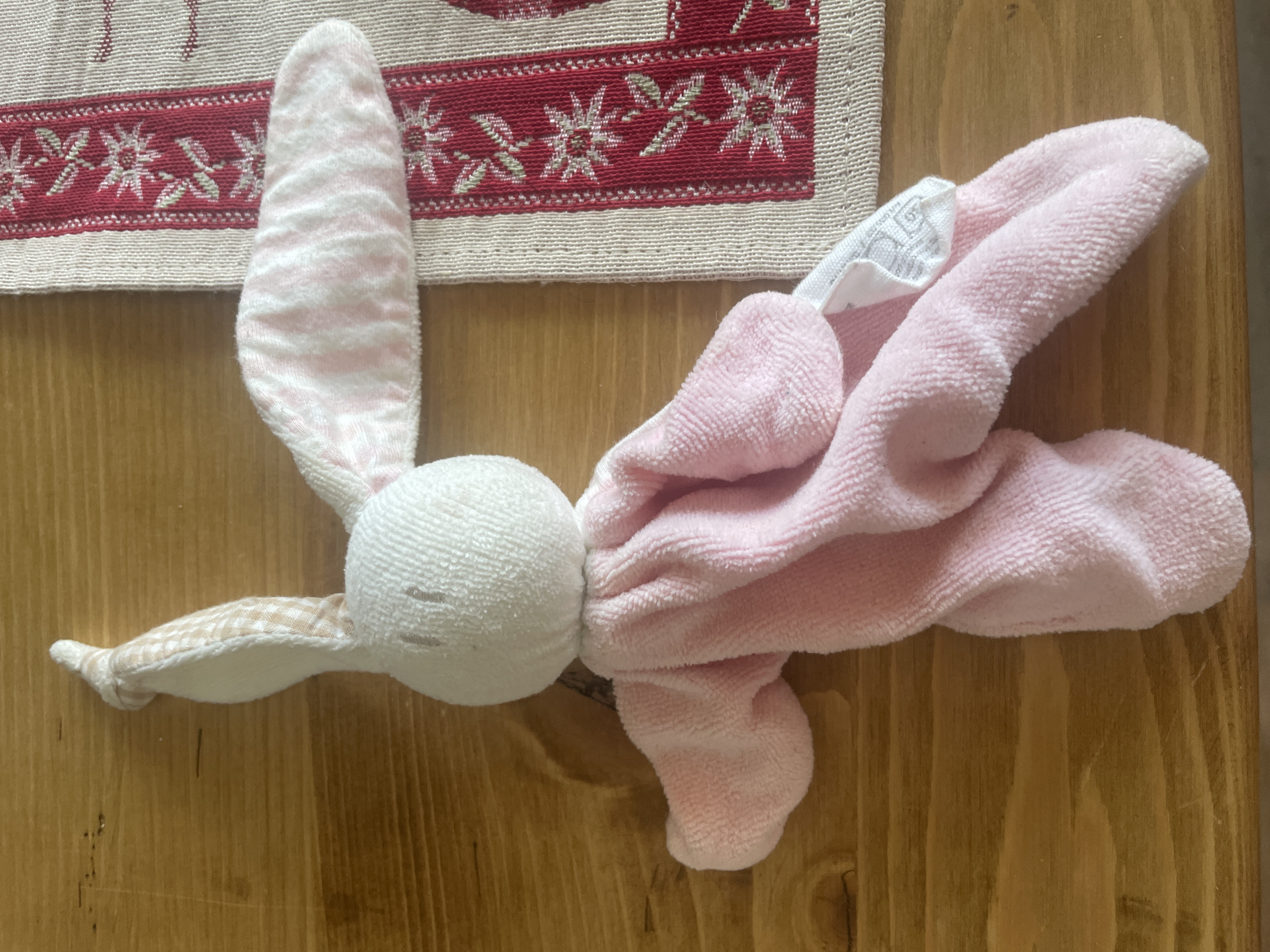 Doudou lapin retrouve lac de roselend — La Plagne-Tarentaise