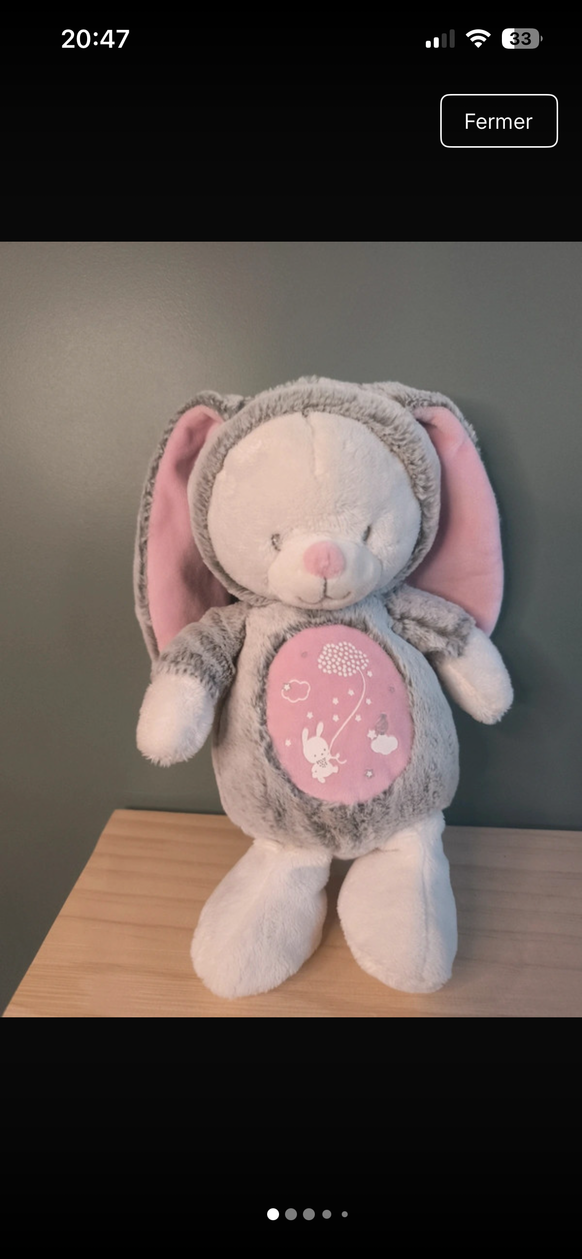 Doudou ours oreilles de lapin perdu à kaysersberg — Kaysersberg Vignoble