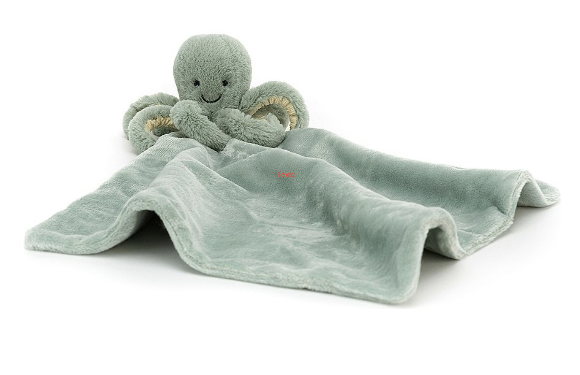 Doudou plat jellycat pieuvre Odyssey vert — Betton